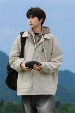 JK853-P75秋季新款大码灯芯绒假两件夹克外套，男装夹克，星座109