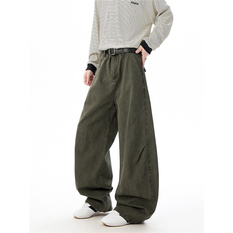 XT091秋冬高品300g平纹面料褶位背面拼接弯刀休闲裤(P58X98)8,男装休闲裤,电商C315