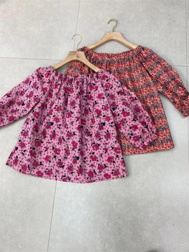 拉肩花小衫，其它，美惠百合