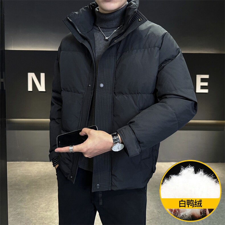 8235-P160 【标50%白鸭绒】男士冬季羽绒服2025新款加厚时外套图片
