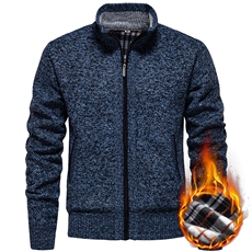 男士立领针织衫秋冬新款开衫上衣韩版修身纯色毛衣衫高品质6601，男装针织衫/毛衣，星座1706