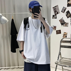 XZ115A-T06200克纯棉男女字母印花大码S-5XL10色T恤衫圆领半袖，男装T恤，星座115A-3