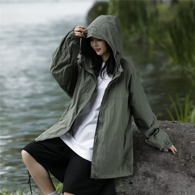 夏季薄款防晒衣男女韩版潮流连帽速干帅2023新款ins外套W4945-P45，男装防晒衣，星座412-2