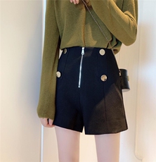 时装短裤拉链款，女装，秀禾