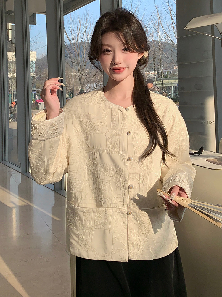 新款上新2025新中式刺绣重工时尚外套女-89007-208A-P150-K255,女装短外套,浙宝208A