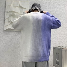 毛衣男港味2023秋季复古日系喷染高质量针织衫Y219P42，男装针织衫/毛衣，星座1116-2