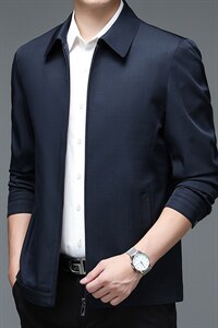中年男士春季外套男春款休闲新款中老年男装上衣爸爸春装夹克外套,男装夹克,电商B212（原钱塘6029）