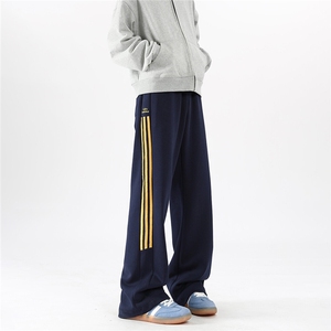 美式三杠运动卫裤男潮牌新款春夏hiphop宽松休闲长裤子K5852-P35图片