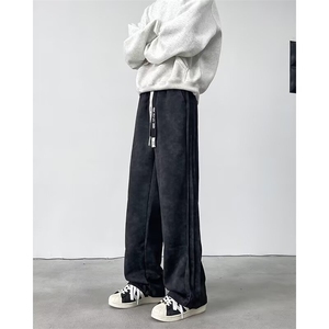 2024美式vibe高街痞帅脏脏裤运动卫裤潮牌复古扎染裤子CK1341-P43图片