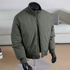 冬季美式高街立领棒球棉服飞行夹克棉衣短款外套男MY1030-P65，男装棉衣，星座1402-1