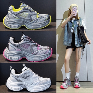 巴黎老爹鞋女2024春夏新款明星同款透气厚底增高休闲运动跑步鞋潮图片
