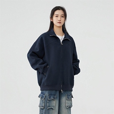 抖音得物品质26春装美式高街重磅结构纹理立领卫衣夹克外套XS105，男装夹克，电商A486