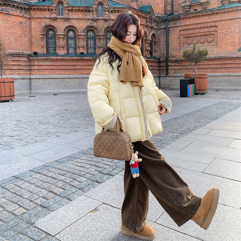 90白鸭绒2026冬季新款2C053款号832批325控448,女装羽绒服,2C053