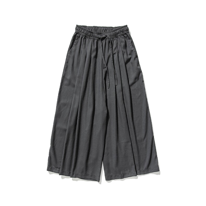 大码风棉麻亚麻直筒阔腿裤日系汉服哈伦裤灯笼裤K145/P75,男装民族服装,电商A221A