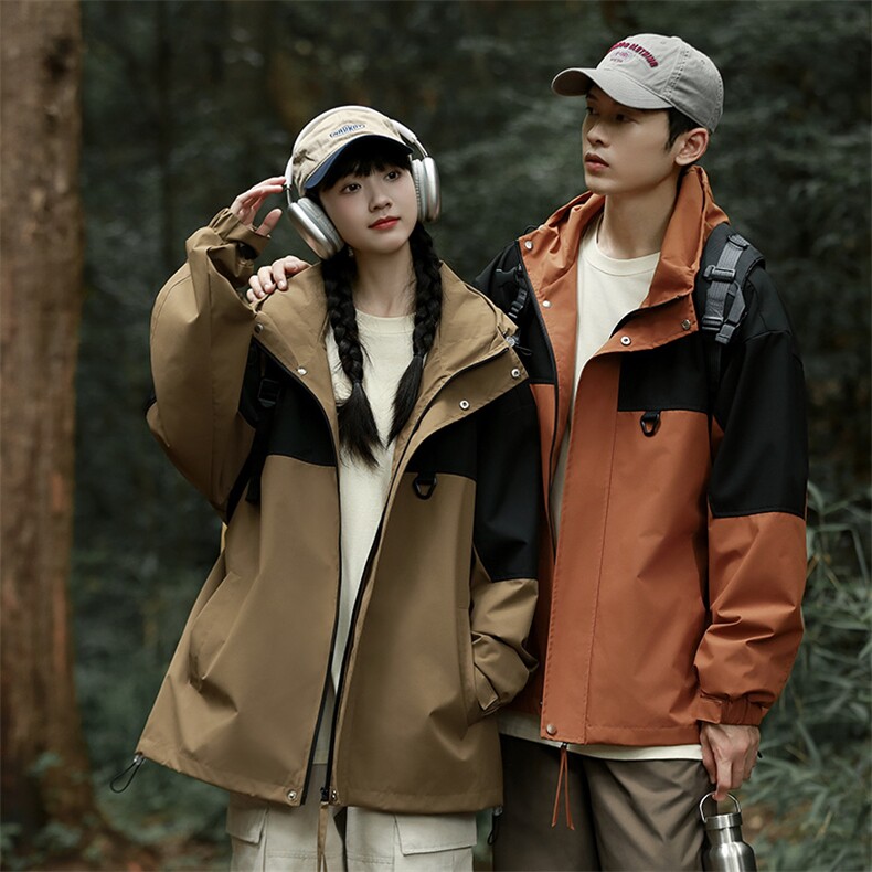 Cityboy情侣时尚连帽冲锋衣外套夹克团体班服,男装夹克,星座301D-5(原星座1415）