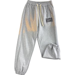 KP600 P48新款港风休闲裤男包边包条宽松大码束脚卫裤图片