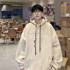 抖音品质港风重磅工艺烫印潮流立体钢印字母卫衣LMWY03-P55，男装卫衣，电商B325