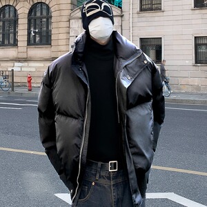 冬季加厚男款棉服冬装宽松百搭棉衣面包服外套纯色棉袄1340 P85图片
