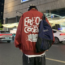 特批2025港风夜景棒球服外套宽松字母印花夹克TPF6053P65控98，男装夹克，电商A247