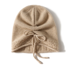 2025年秋季时尚百搭通勤简约休闲抽绳帽，帽子，百纳羊绒