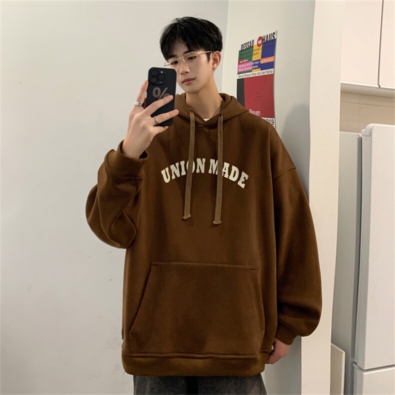 抖音品质23/秋季320G华棉男士连帽大码印花卫衣WYH3254-P45控68,男装卫衣,电商B370