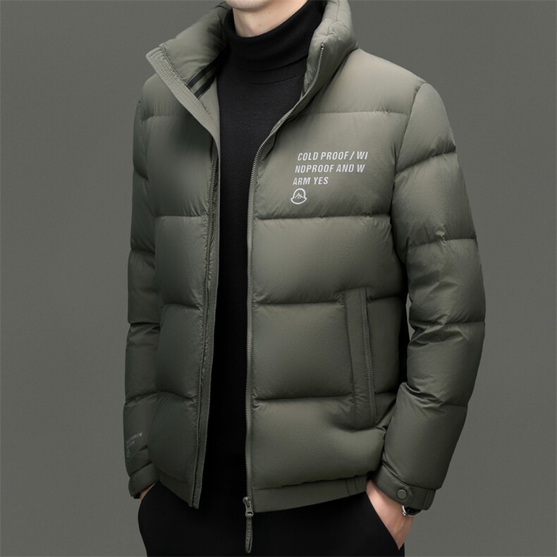 2026秋冬季白鸭绒羽绒服时尚男短款加厚保暖男士品质潮服外套,男装羽绒服,钱塘6003（原4033）