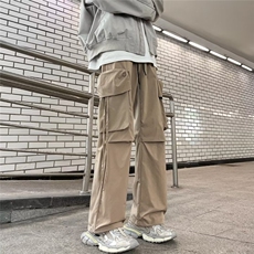 工装裤男韩版潮流大口袋高街帅气2024秋冬季新款ins长裤K4673-P36，男装休闲裤，星座412-2