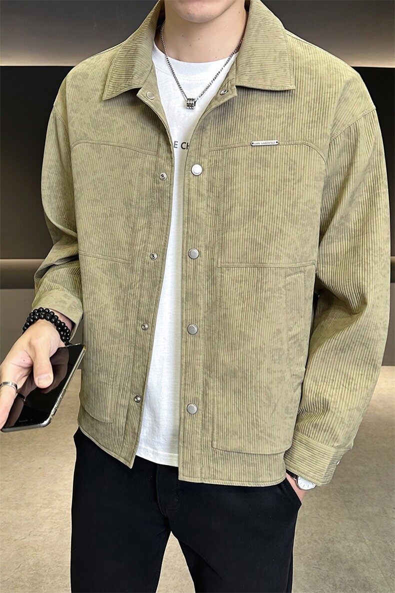 夹克男休闲上衣纯色休闲翻领夹克外套A329-JK101-P105,男装夹克,电商A329