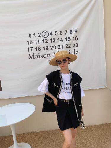 编织马甲，女装马夹，HE