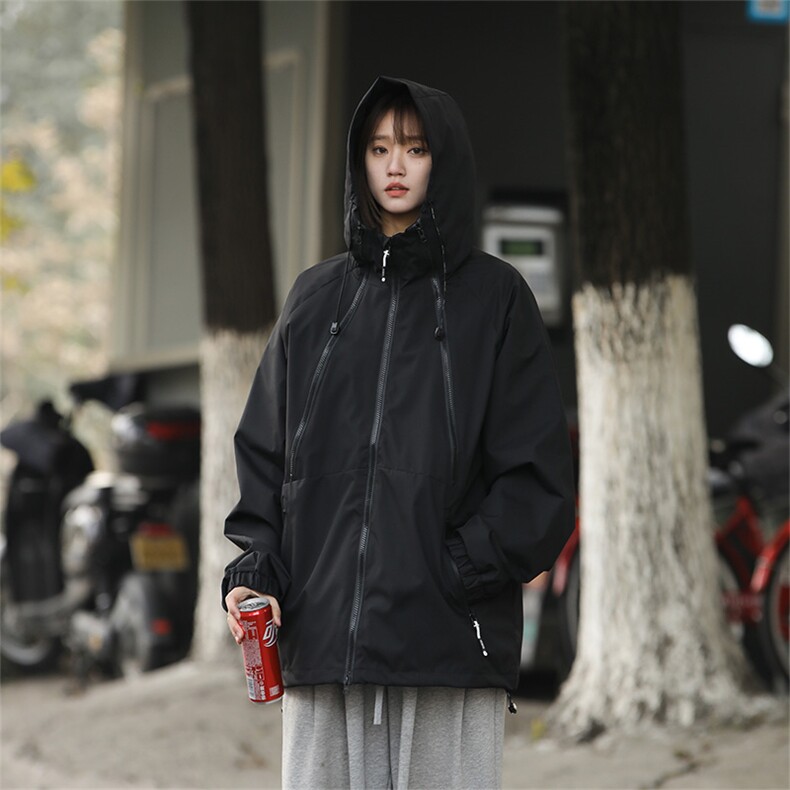 Cityboy情侣时尚连帽冲锋衣外套夹克团体班服,男装夹克,星座301D-5(原星座1415）