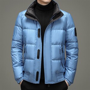 2021男士商务羽绒服长款90%白鹅绒羽绒服潮流长款外套ZG2906-P295，男装羽绒服，电商B212（原钱塘6029）