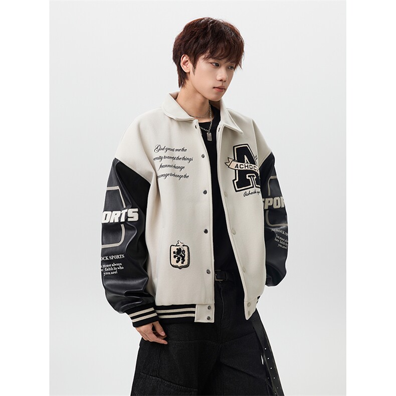 JKDD011-常规P68夹棉P78新款夹棉毛巾绣棒球服夹克棉衣棉服,男装夹克,星座712A-1