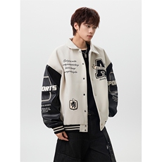 JKDD011-常规P68夹棉P78新款夹棉毛巾绣棒球服夹克棉衣棉服，男装夹克，星座712A-1