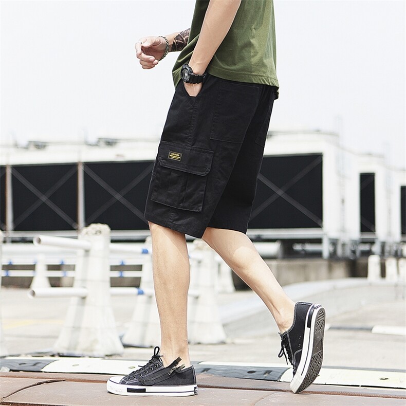 2021休闲港风男大码工装运动裤哈伦短裤中裤五分裤D/,男装休闲裤,星座1008