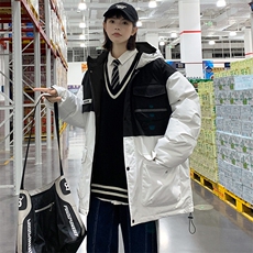 冬上新加棉保暖棉服潮中性风连帽棉衣外套男女8323-P125控价168，男装棉衣，电商A441-1