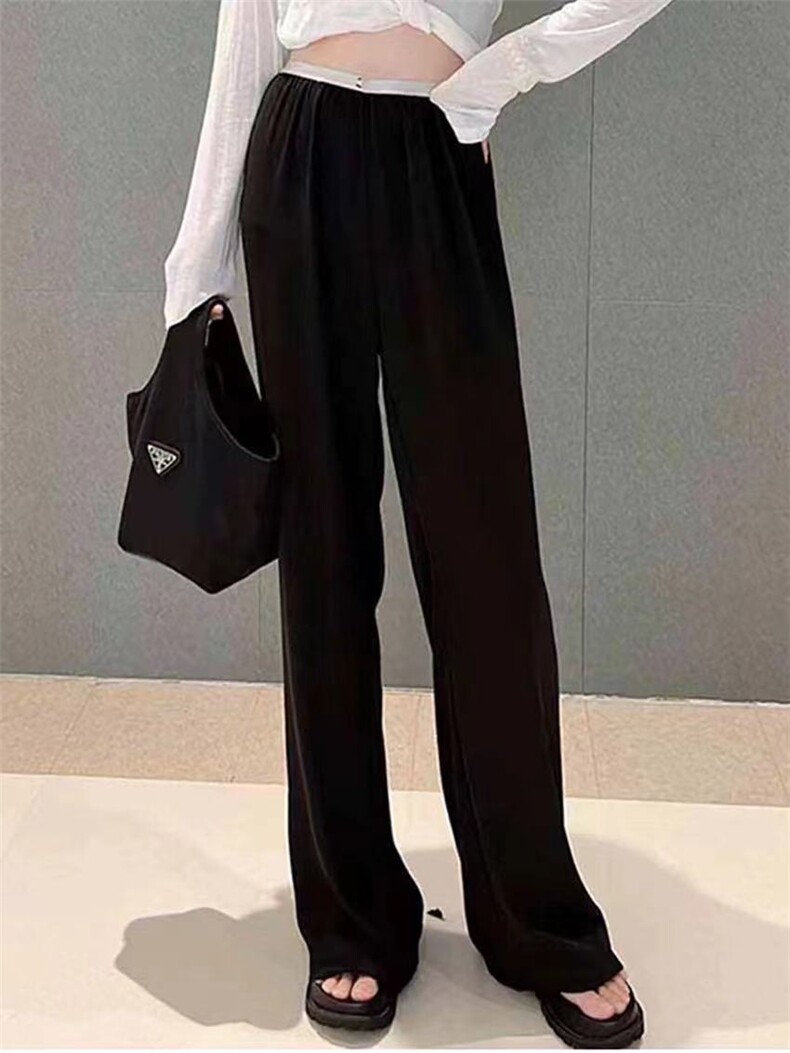 2025夏季新款女裤冰冰凉凉垂感好,女装休闲裤,东正羊绒