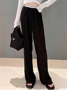 2025夏季新款女裤冰冰凉凉垂感好图片
