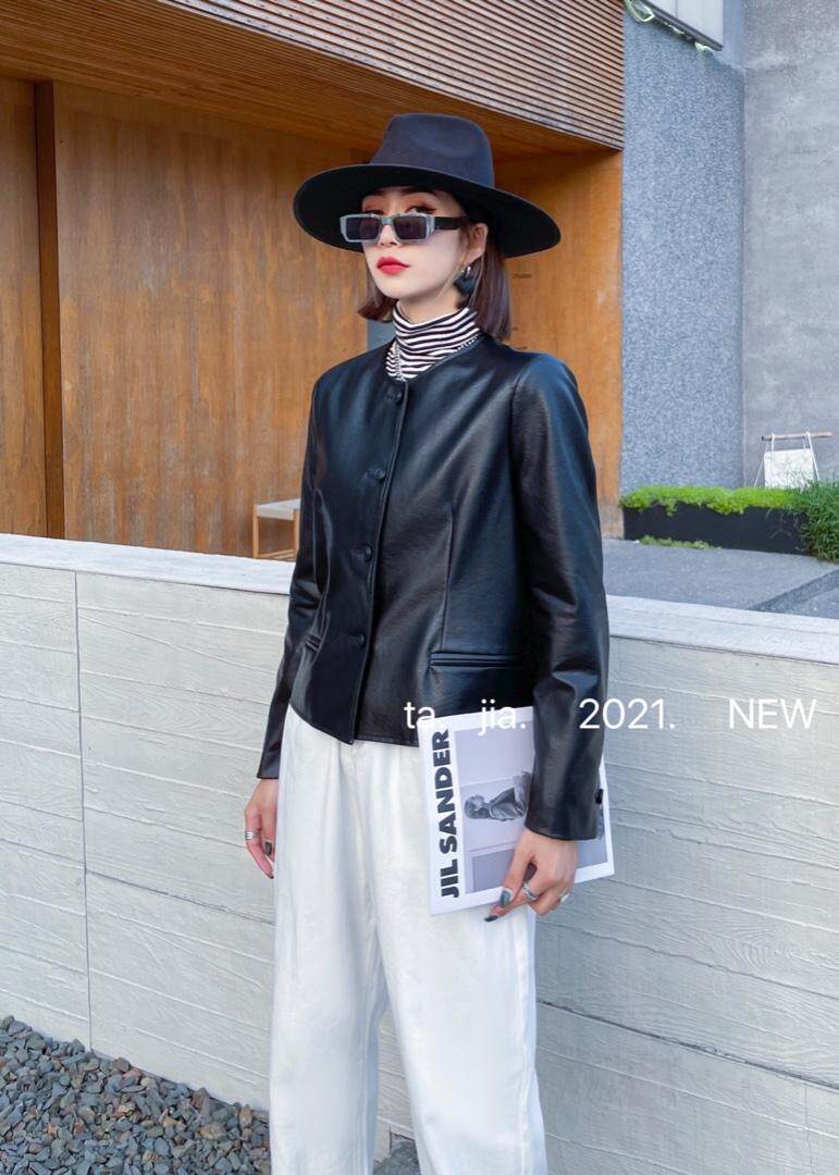 韩版皮衣小外套，女装皮衣，她家