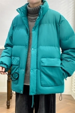 冬上新加棉加厚纯色棉服港风立领棉衣外套男女8349-P115控价158，男装棉衣，电商A441-1