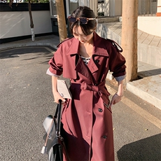 【2025春款现货】经典百搭设计感时尚撞色风衣088-7701p145k198，女装风衣，2C088