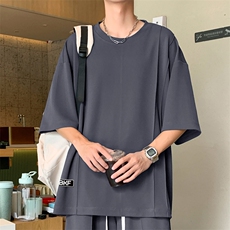 短袖t恤夏季休闲潮牌时尚潮流夏装清爽冰丝跑步运动TT351-特批-36，男装T恤，星座718