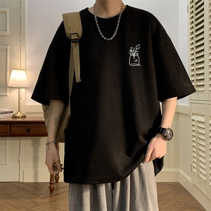 麂皮绒短袖t恤男大码半袖男 JD82430-P25图片