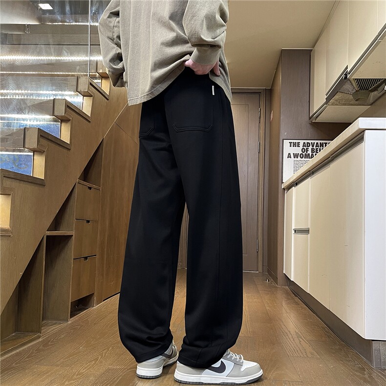 2025秋季新款直筒休闲裤男士垂感宽松百搭松紧腰运动卫裤M552-P40,男装休闲裤,星座509