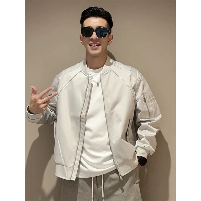 706-1-JK6197-P88特P现货秋季美式短款飞行夹克棒球服外套，男装夹克，星座706-1