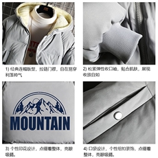 加厚加绒连帽衣男大码服男面包服男MY16255-P100网格挂拍，男装棉衣，电商A040A