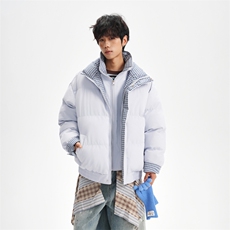 冬季新品得物美式潮流高品质格子加绒加厚棉衣外套棉服MY5566-P88，男装棉衣，星座610B-1