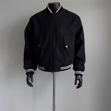 【有货】DJK945-P63美式重磅斜纹廓形时装短款棒球服外套棉衣男潮，男装棉衣，星座603-2