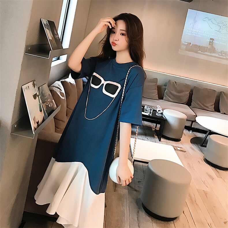 大货8511B-L282119夏季新款中长款连衣裙,女装连衣裙,惟卡贝娜