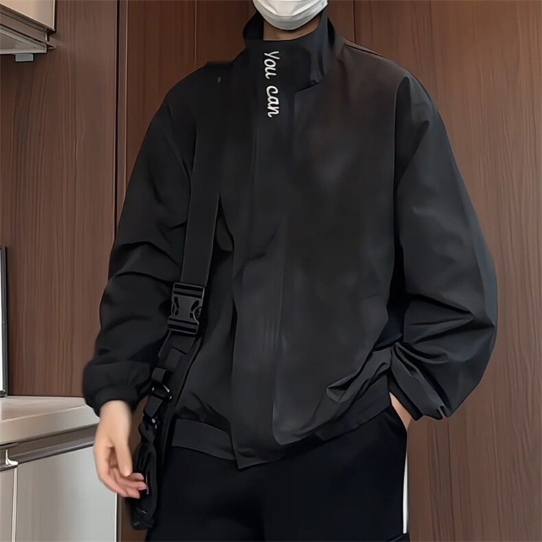 JK211/P65春装新款个性刺绣立领扎染设计潮牌夹克男美式外套,男装夹克,电商基地A050