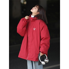 2025年冬季美式中性连帽情侣装棉服小众防水冲锋棉衣女23083-P118，女装棉衣/棉服，电商C213(原B265)